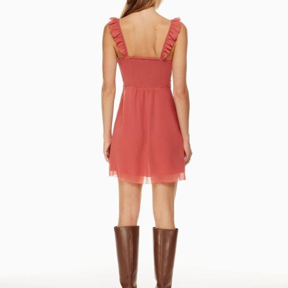 Aritzia Women's Flutter Sleeve Dress Size 12 - Picture 6 of 8
